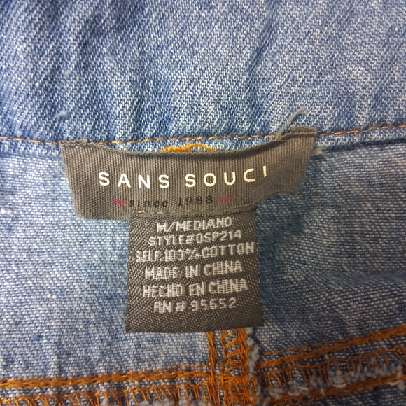 Sans Souci Wome Size M Light Blue Denim - Picture 2 of 16